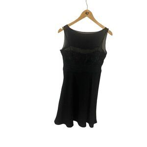 Ann Taylor Women's Black 100% Silk Sleeveless Classic Black Dress - 6